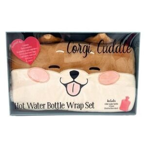 Warming Hot‎ Water bottle kit w/ bottle and Corgi wrap